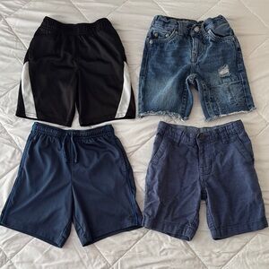 Levi's Kids' Black, Blue, and Denim Shorts Set